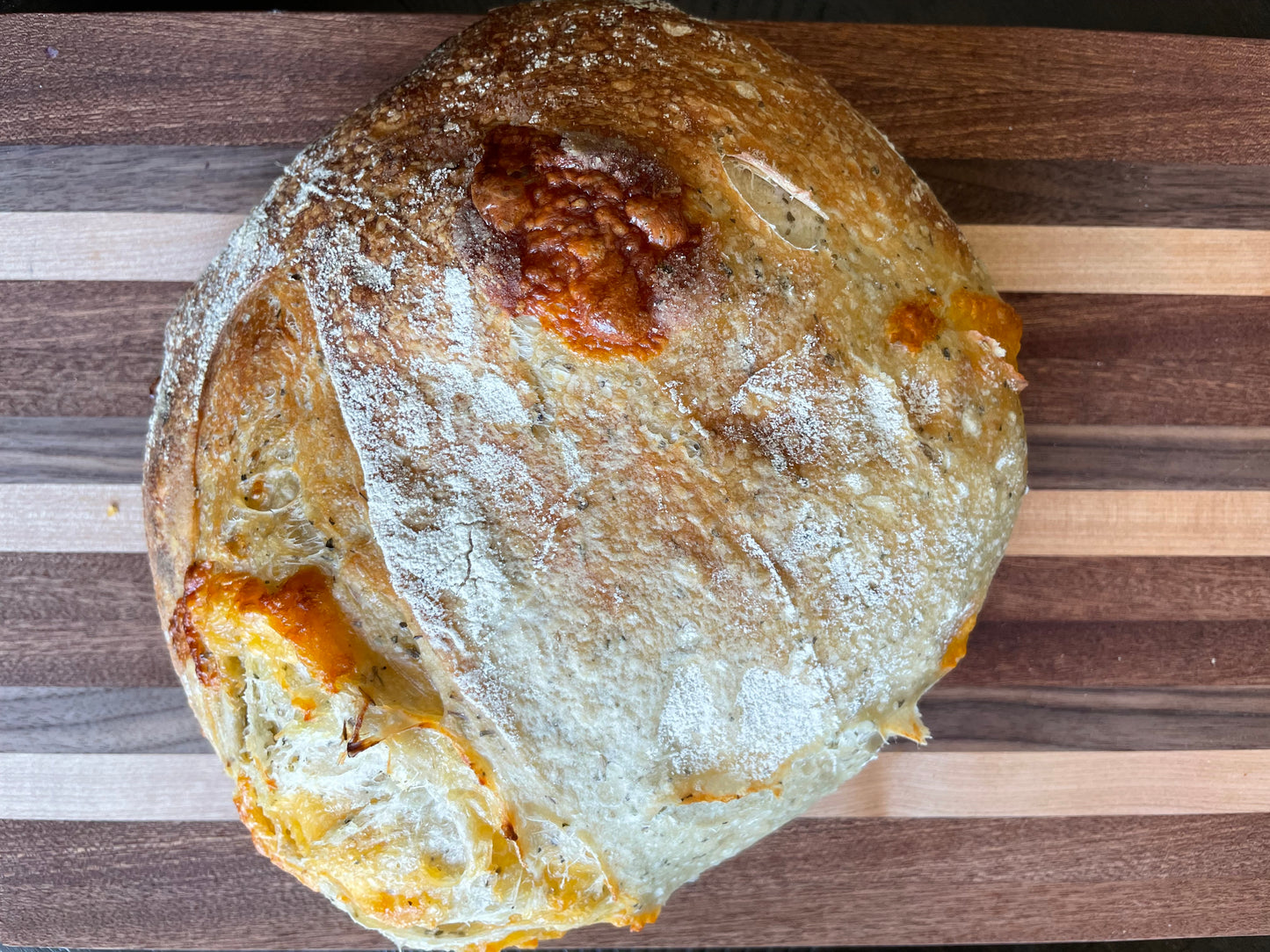 Italian Herb and Cheddar Sourdough